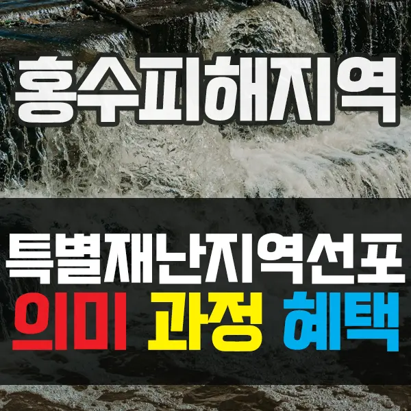 특별재난지역 선포 의미와 선포 과정, 혜택 알아보기