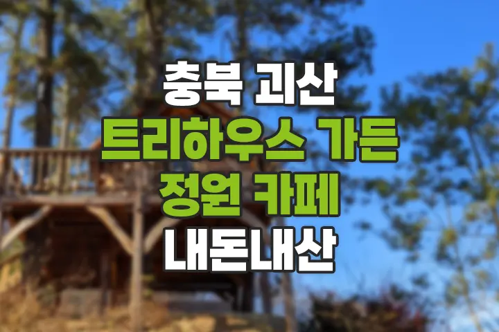 충북 괴산 트리하우스 가든 정원 카페 내돈내산
