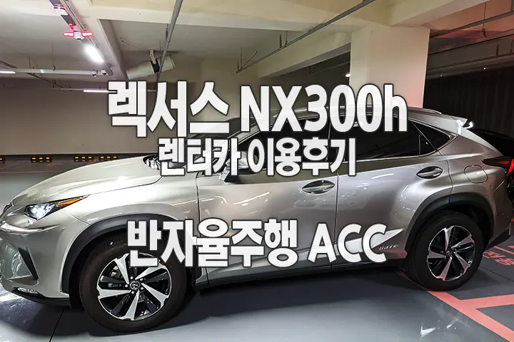 렉서스 NX300h 렌터카 일주일 시승후기 장단점 (ACC, 네비게이션)