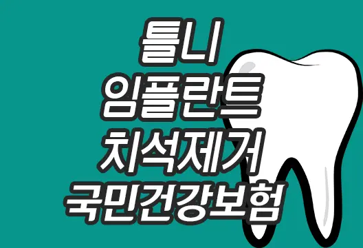 건강보험 치과시술 틀니, 틀니 유지관리, 치과 임플란트, 치석제거(스케일링) 정리