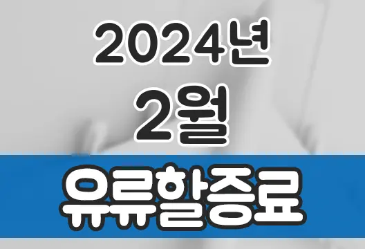 2024년 2월 대한항공 아시아나항공 유류할증료 국제선 국내선