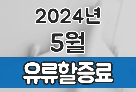 2024년 5월 대한항공 아시아나항공 유류할증료 국제선 국내선