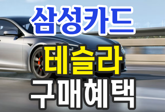 2024년 테슬라 구매 혜택 삼성카드 다이렉트 오토 카드할부 일시불 캐시백