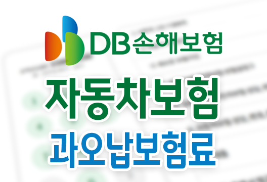 DB손해보험 자동차보험 과오납보험료 환급