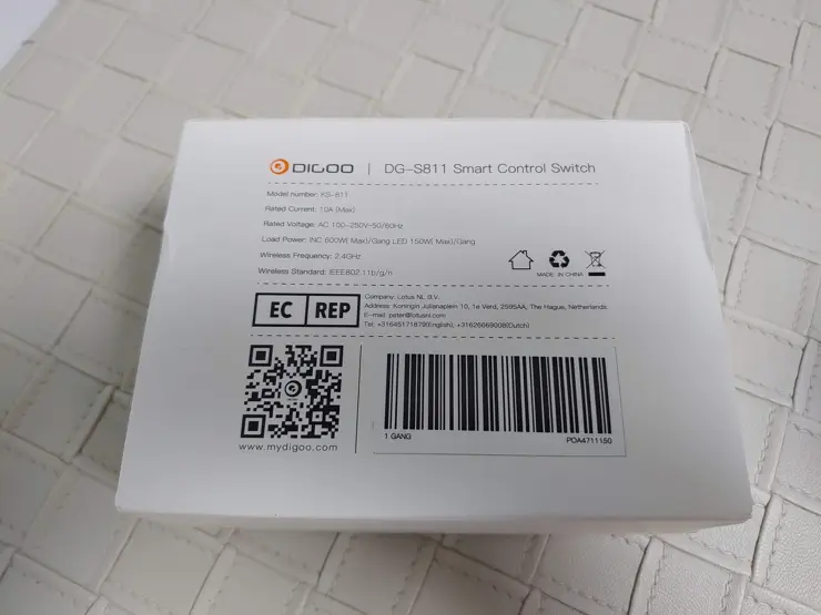 버튼형 스마트 스위치 (중성선 필요) DIGOO DG-S811, 스마트 홈 구축, 알리익스프레스 스마트 컨트롤 스위치, 오케이 구글, 헤이 구글