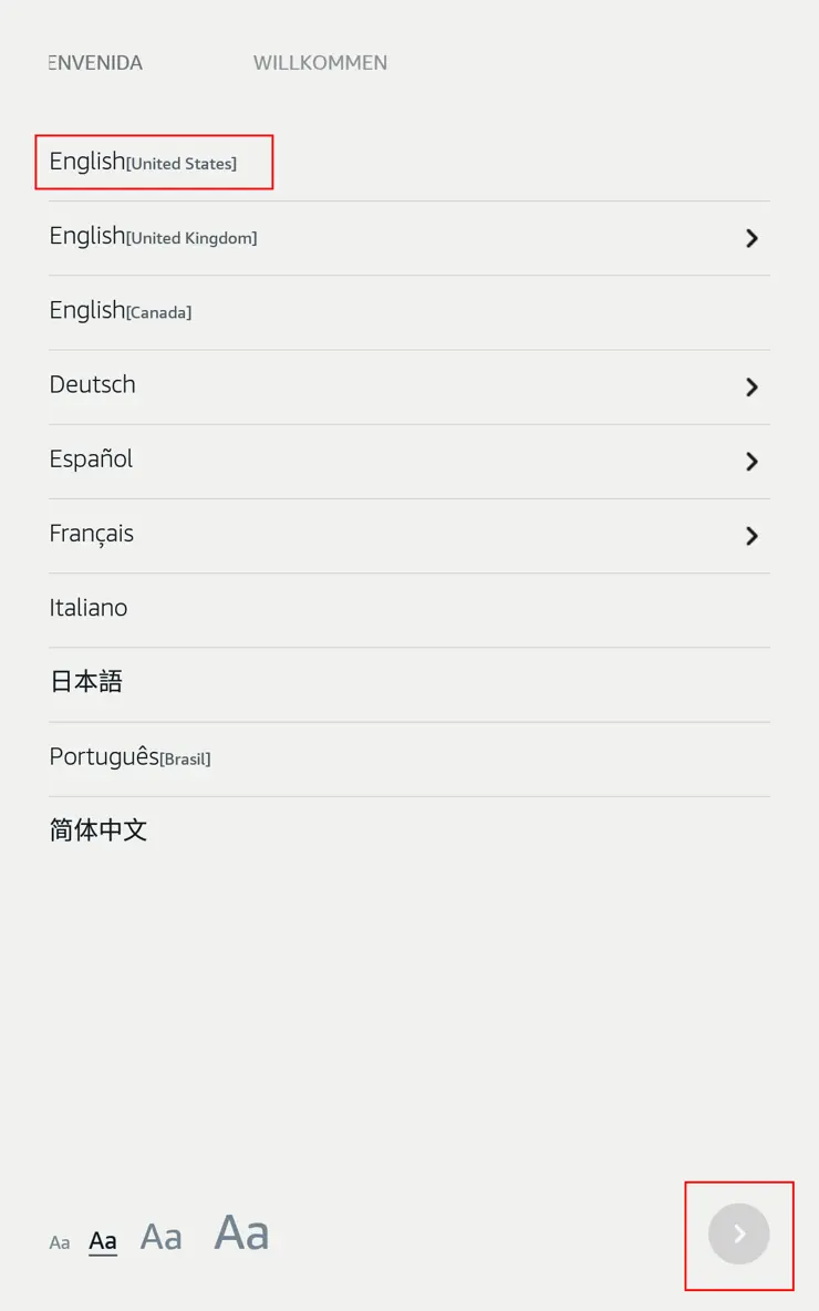 Amazon Fire HD 10 (2019) – 2 초기 부팅 WIFI 연결 없이 부팅하기