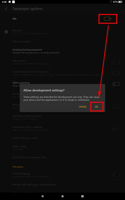 Amazon Fire HD 10 (2019) – 3 툴박스 초기 설정 (1) 개발자옵션, USB 디버깅 모드, 툴박스 다운로드 등