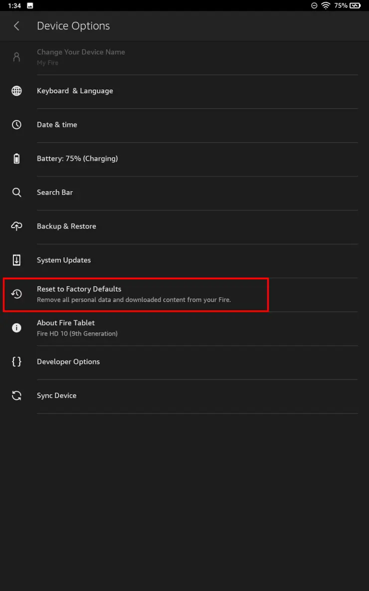 Amazon Fire HD 10 (2019) – 6 공장초기화 방법, factory reset, 리커버리 모드