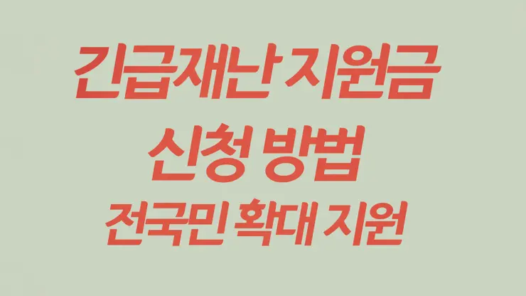 긴급재난지원금 안내 조회 신청 – 전국민 긴급재난지원금.kr