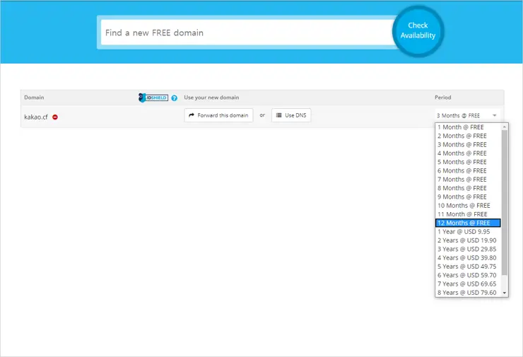 Freenom 무료도메인 발급받기 (not 서브도메인 but 루트도메인)