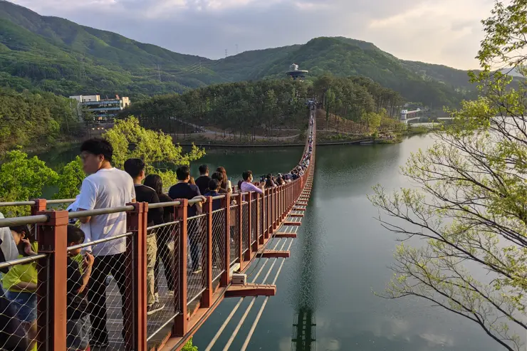 마장호수 출렁다리, 경기도 파주 나들이 산책로 추천