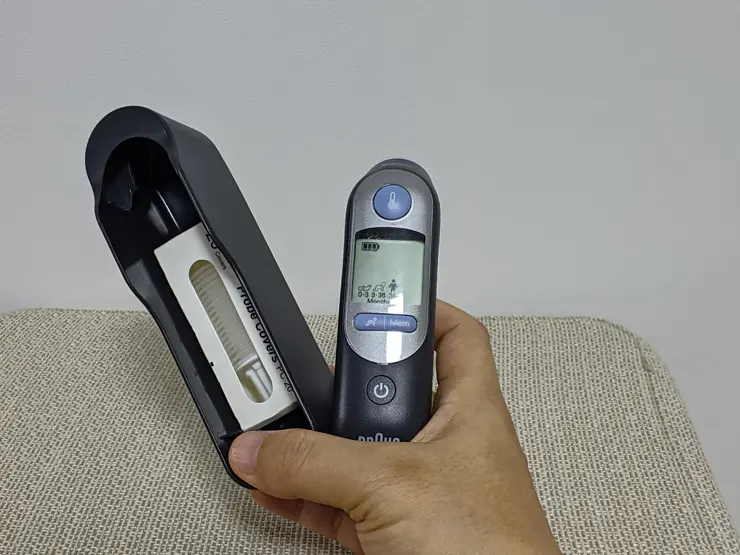 브라운 체온계 (IRT6520B) 직구 후기,  온도 단위 변경 F  C (화씨 섭씨)