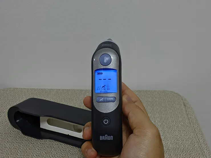 브라운 체온계 (IRT6520B) 직구 후기,  온도 단위 변경 F  C (화씨 섭씨)