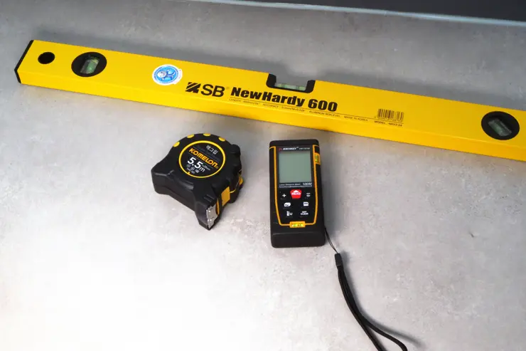 우리집 공구 맥그립 줄자, 레이저 줄자(거리측정기), 수평자 내돈내산 후기