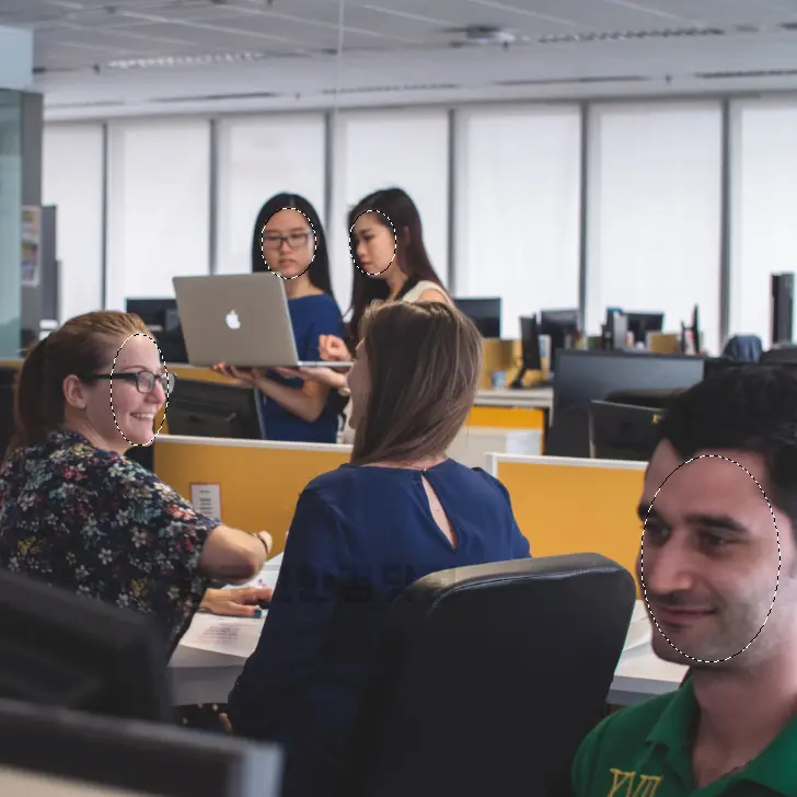 포토샵 모자이크, 블러 처리 사람 얼굴 가리기