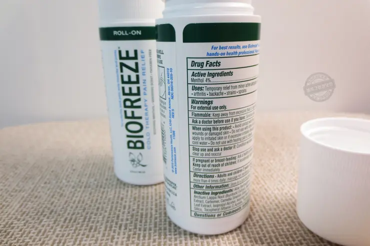 바이오프리즈(BIOFREEZE) 근육통증완화 추천 쿨링효과 내돈내산