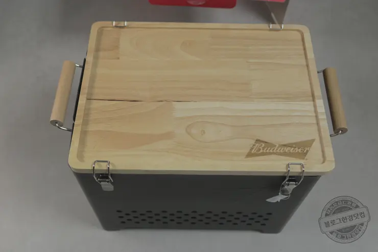 버드와이저 바베큐 그릴세트 원목도마 내돈내산