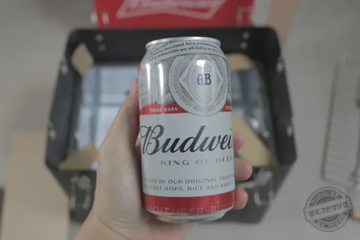 버드와이저 바베큐 그릴세트 원목도마 내돈내산