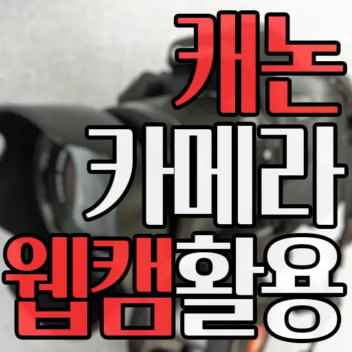 캐논 DSLR 미러리스 카메라 웹캠으로 사용하는 법 (EOS 웹캠 유틸리티 정식 출시)