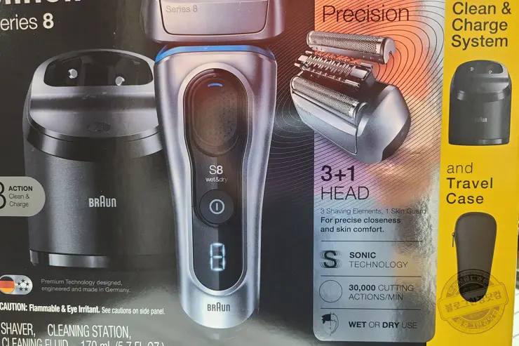 브라운 전기면도기 시리즈 8-8370cc 내돈내산 직구 수령기