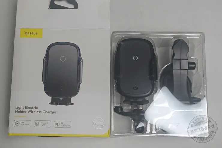 Baseus 자동차 고속 무선충전기 Baseus 15W Light Electric Holder Wireless Charger 알리익스프레스 내돈내산 구매후기