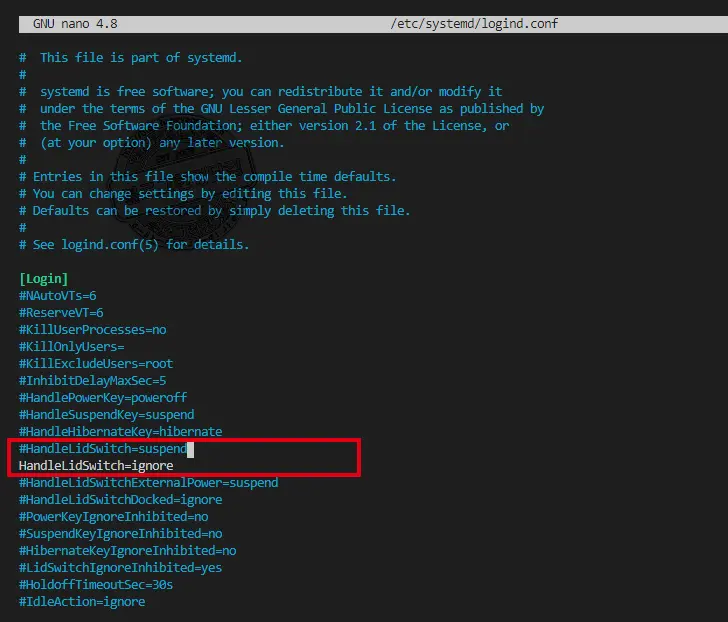 노트북에 우분투 (리눅스) 설치 시 덮개를 덮었을 때, 시스템 종료 해결