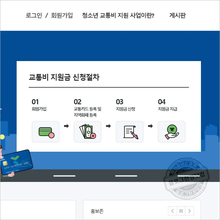 경기도 청소년 교통비 지원(연간 최대 12만원) 신청