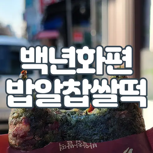 백년화편 밥알찹쌀떡 설 추석 명절선물 어르신선물 답례품 추천 강동구 떡 내돈내산