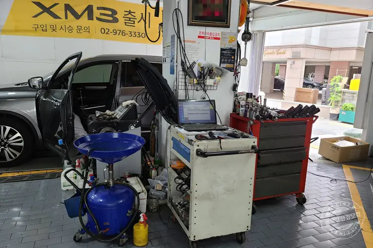 SM7 뉴아트 기어 5단 고정 문제 미션고장? 캠센서 교체로 해결