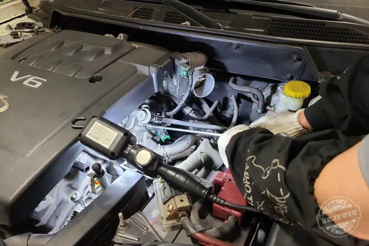 SM7 뉴아트 기어 5단 고정 문제 미션고장? 캠센서 교체로 해결