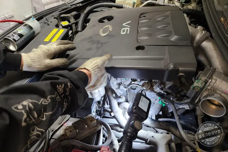 SM7 뉴아트 기어 5단 고정 문제 미션고장? 캠센서 교체로 해결