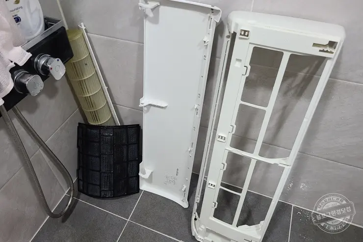 위니아 벽결이 에어컨 셀프 청소 블로워까지 곰팡이 제거  10만원 아낌