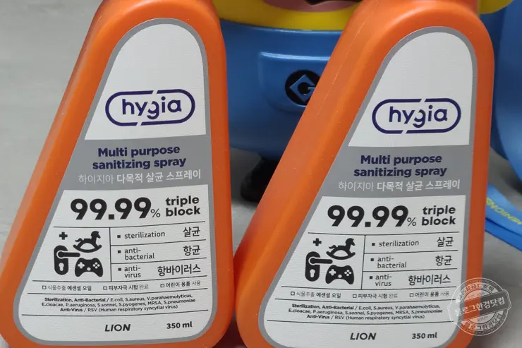 [hygia] 하이지아 다목적 살균 항균 항바이러스 스프레이 어린이 장난감, 휴대전화, 문고리 초강력 소독
