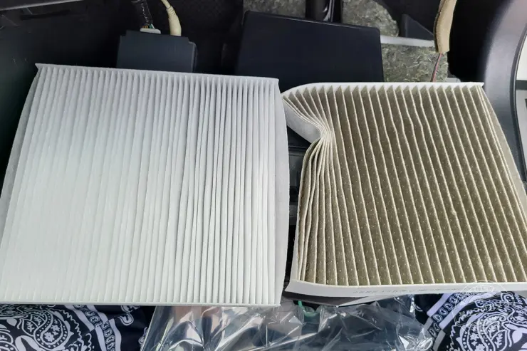 SM7 뉴아트 에어컨필터 셀프 교체 (Bosch S 4341)