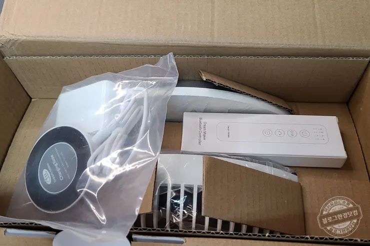 드림메이커 Feel Fan Plus BLDC 모터 WIFI 리모콘 무선 선풍기(DM-FAN02-W-T) 내돈내산 언박싱 리뷰