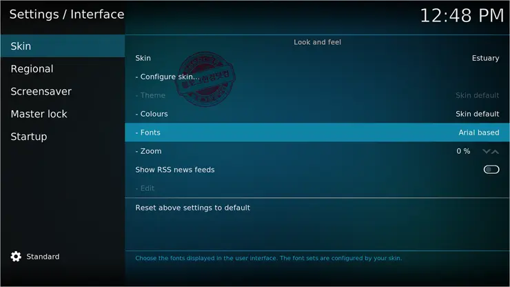 Kodi #1 한글화 설정