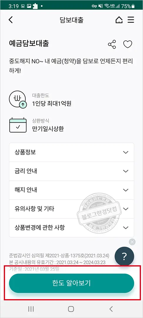 하나은행 외화정기예금 담보대출(예담대) 마이너스통장개설 과정 및 후기