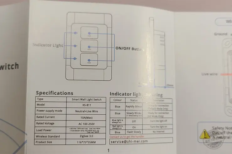 스마트 스위치 Zemismart Zigbee 벽 스위치 3갱 중성선 필요 내돈내산