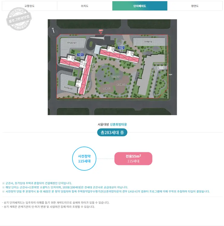 사전청약 21년 4차 신혼희망타운 공급계획