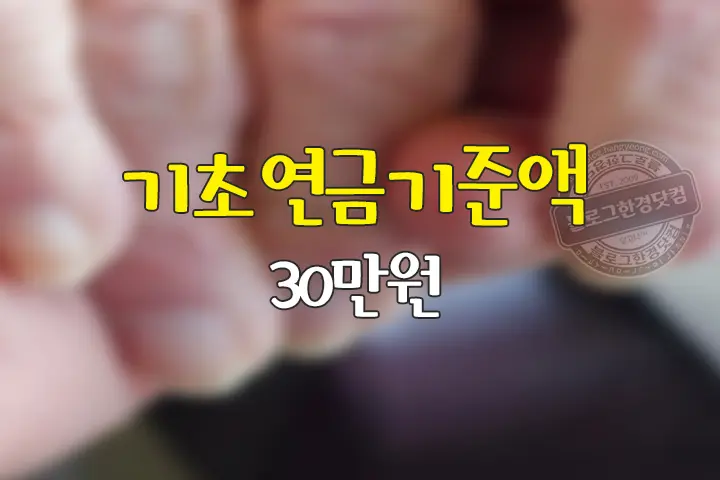 2022년 노인 기초연금 선정 기준액 월 소득 180만 원으로 상향