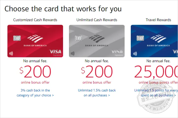 뱅크오브아메리카 신용카드 가족카드 온라인 신청 후 한국에서 수령