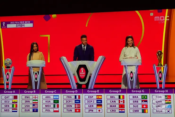 2022 카타르 월드컵 조추첨 결과 대한민국 H조