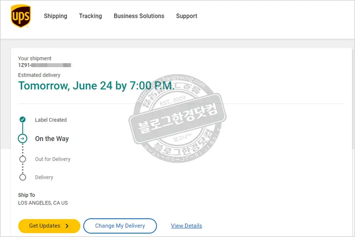 미국 직구 미국내 배송 조회 지도로 보는 곳, packagemapping