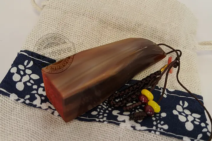 내 아이 첫번째 도장 만들기 알리익스프레스 천연 뿔 도장 내돈내산