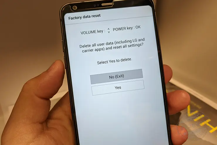 LG G6 G8 휴대폰초기화 공장초기화 방법