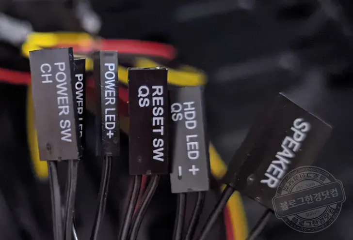 컴퓨터 조립 메인보드 F_PANEL 프런트패널 케이블 연결 방법