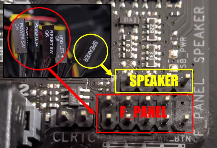 컴퓨터 조립 메인보드 F_PANEL 프런트패널 케이블 연결 방법