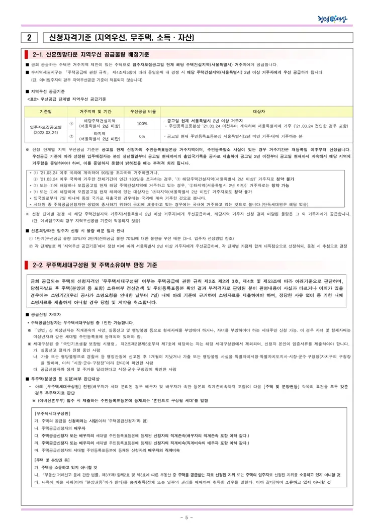 수서역세권 A3블록 신혼희망타운(공공분양) 잔여세대(1세대) 입주자 모집공고