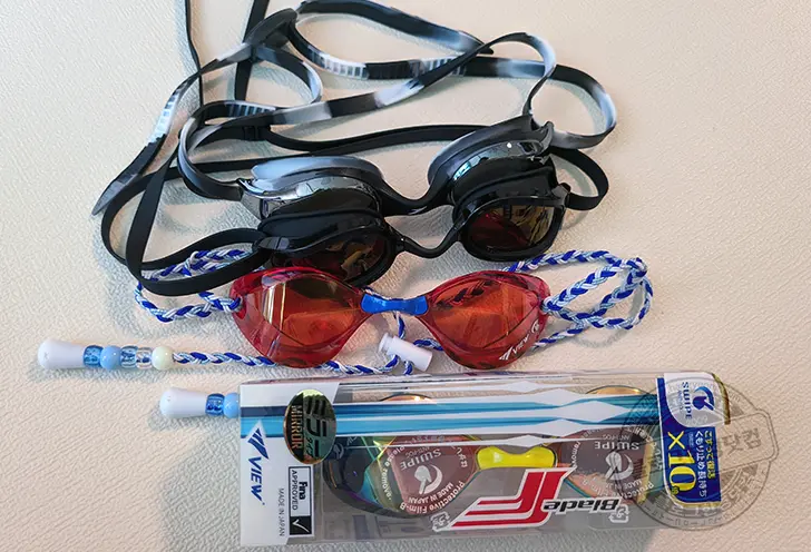 뷰 View 노패킹 미러 수경 추천 블레이드F V122SAM RGO SKBR 내돈내산