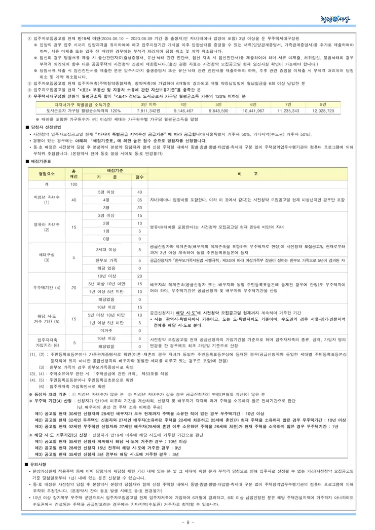 동작구 수방사 사전청약 일반형 공공분양주택 입주자모집공고 (2023.06.09)